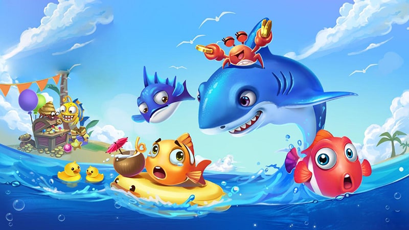 H&igrave;nh ảnh game bắn c&aacute; vui cực kỳ đa dạng, sống động
